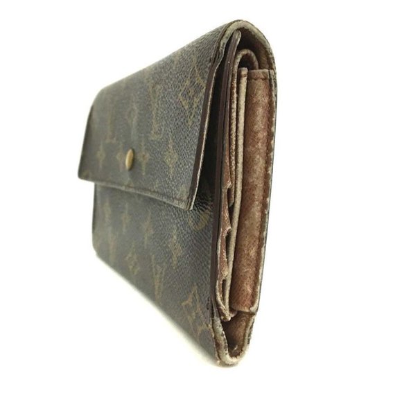 076076D Louis Vuitton Wallet Long Porte Tresor International Trifold Monogram - Picture 2 of 9